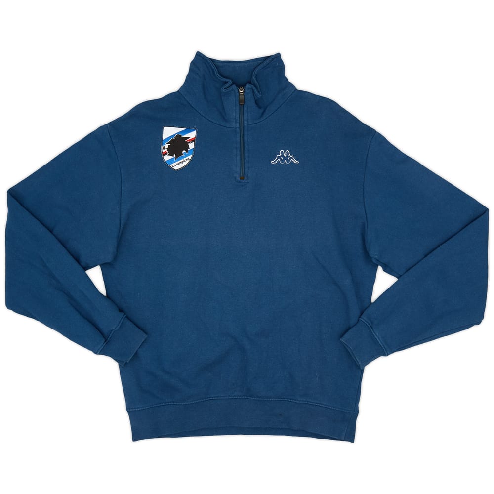 2006-07 Sampdoria Kappa 1/4 Zip Sweat Top - 7/10 - (L)