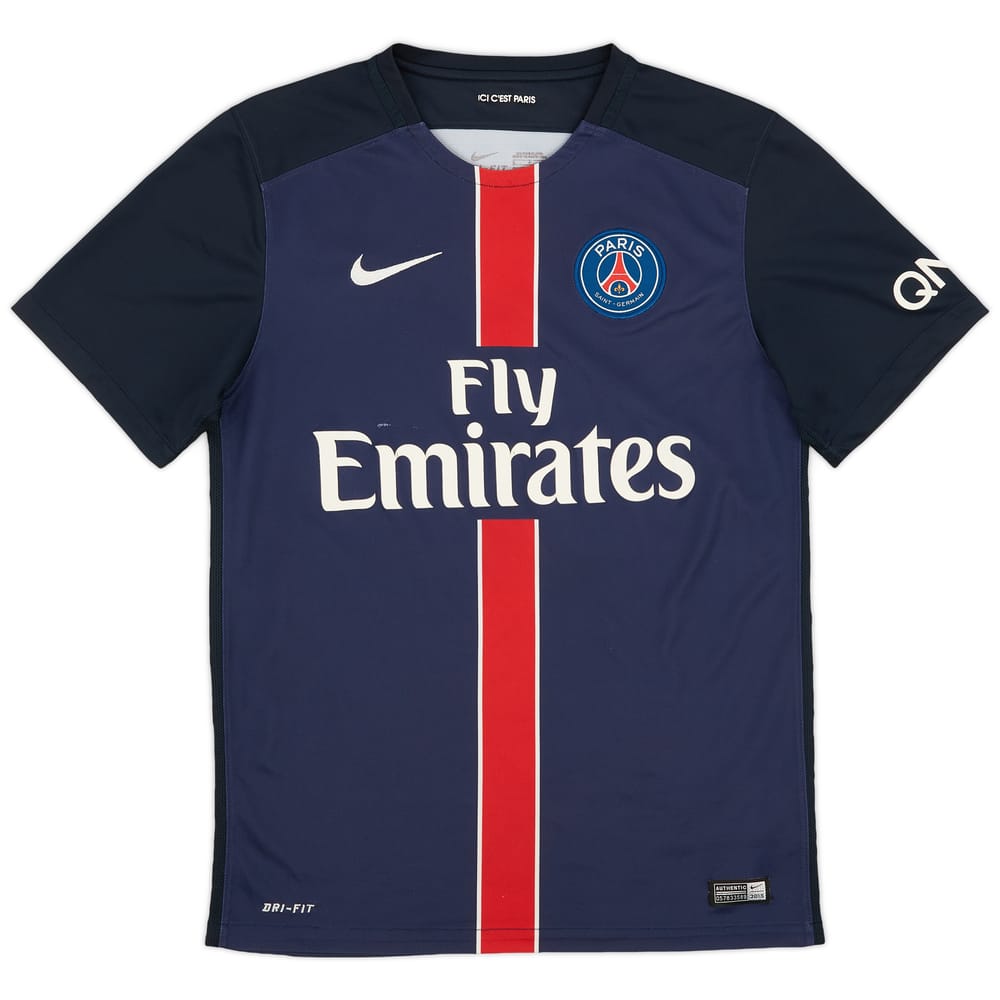 2015-16 Paris Saint-Germain Home Shirt - 7/10 - (S)