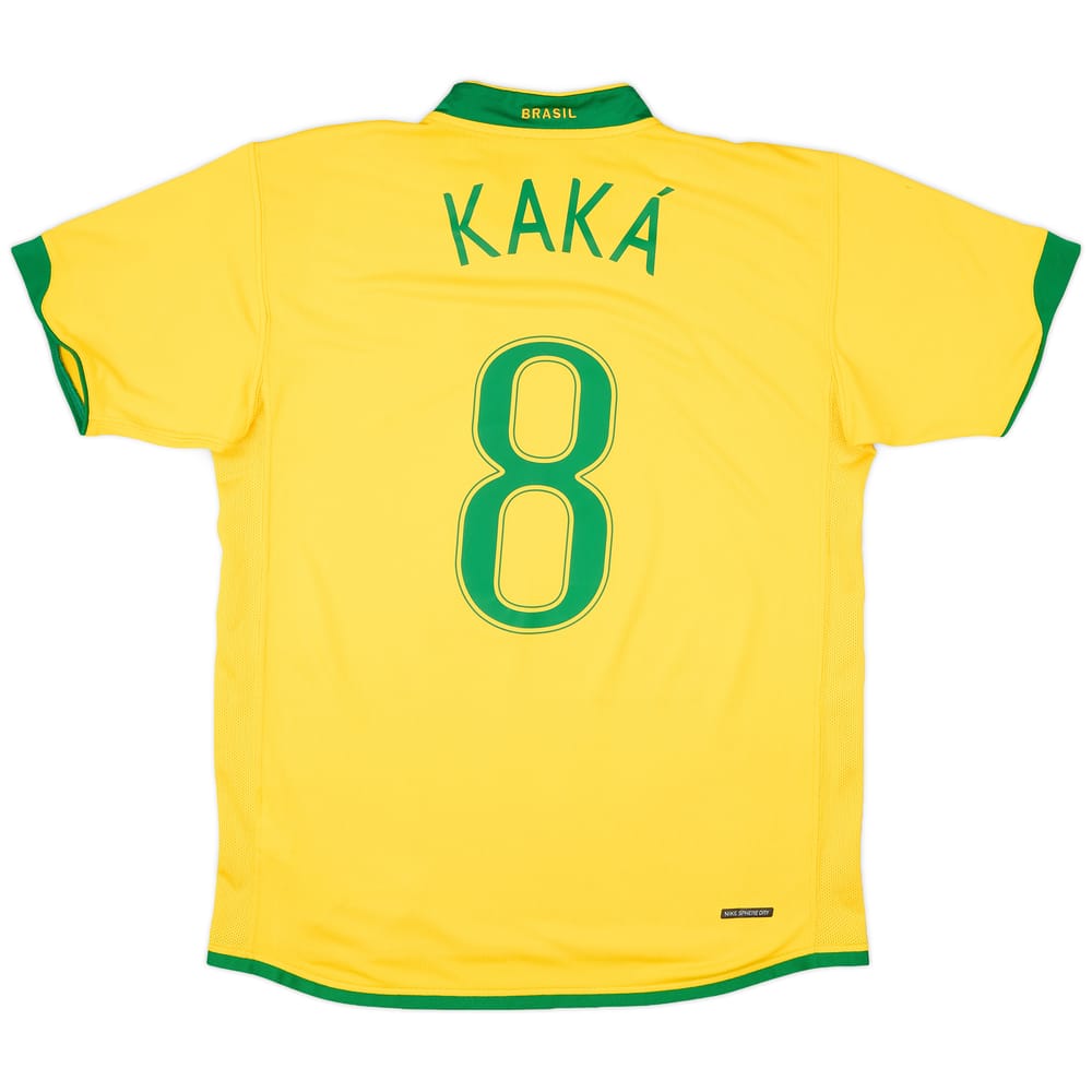 2006-08 Brazil Home Shirt Kaka #8 - 8/10 - (L)