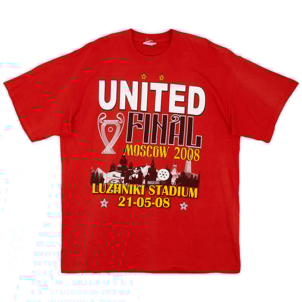 2008 Manchester United 'Champions League Final 2008' Graphic Tee - 7/10 - (L)