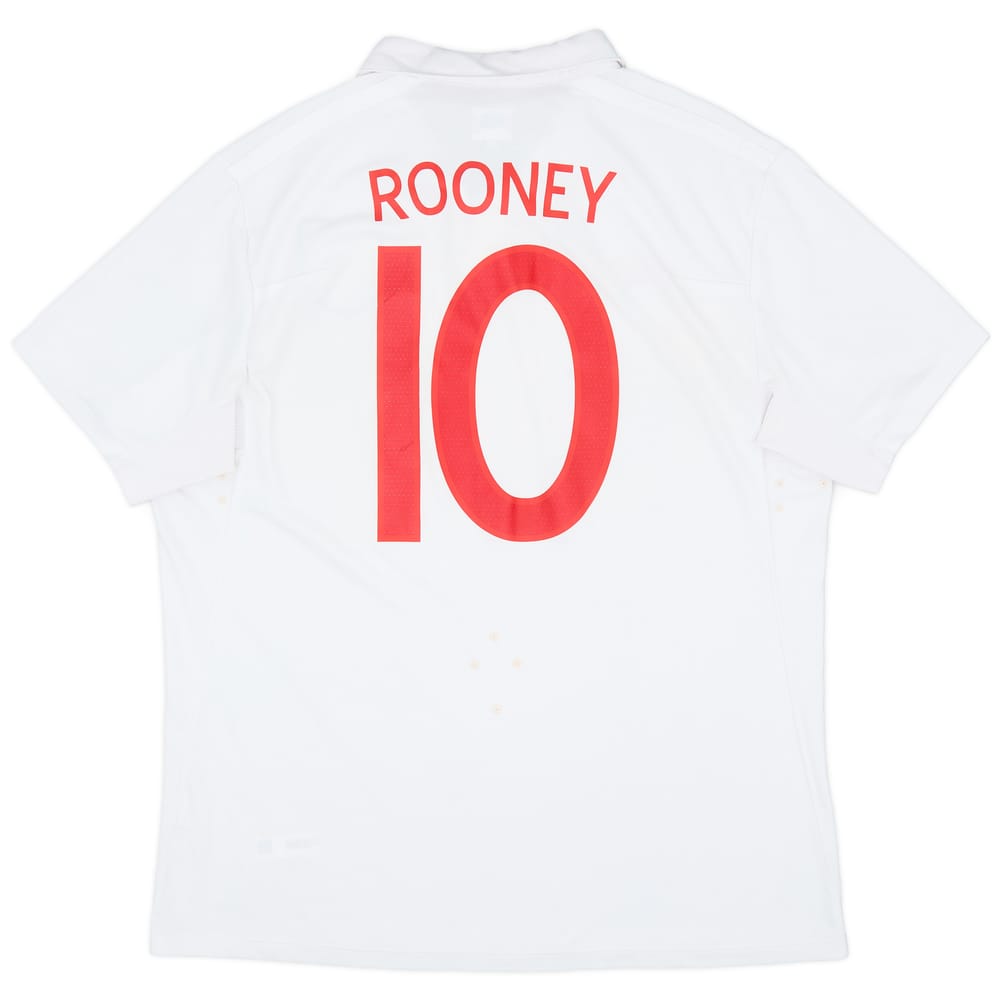 2009-10 England 'South Africa' Home Shirt Rooney #10 - 7/10 - (XL)