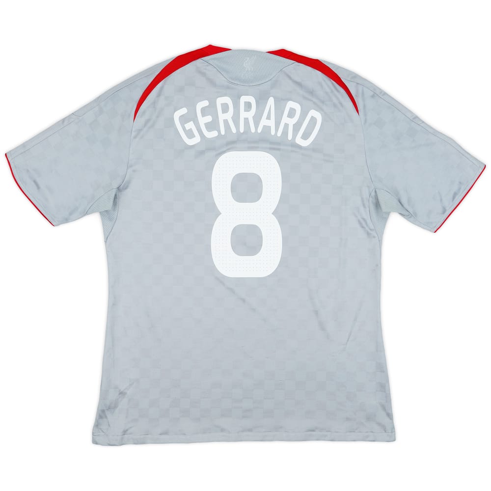 2008-09 Liverpool Away Shirt Gerrard #8 - 5/10 - (XL)