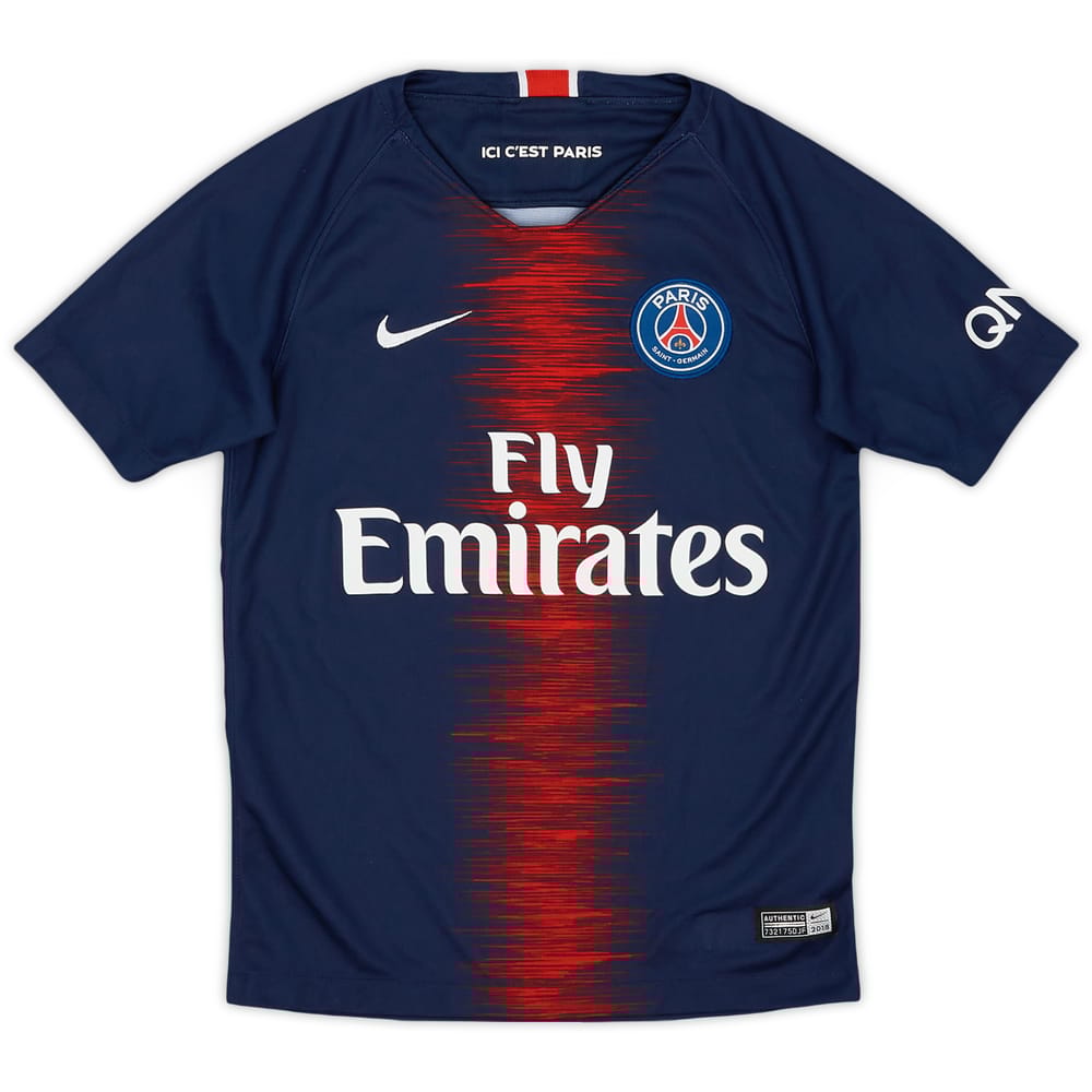 2018-19 Paris Saint-Germain Home Shirt - 9/10 - (S.Boys)