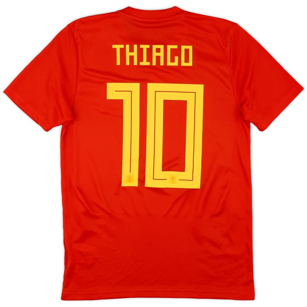 2018-19 Spain Home Shirt Thiago #10 - 8/10 - (S)