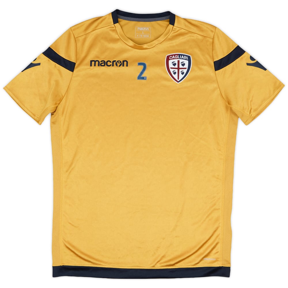 2008-09 Cagliari Player Issue Macron Training Shirt #2 - 8/10 - (L)