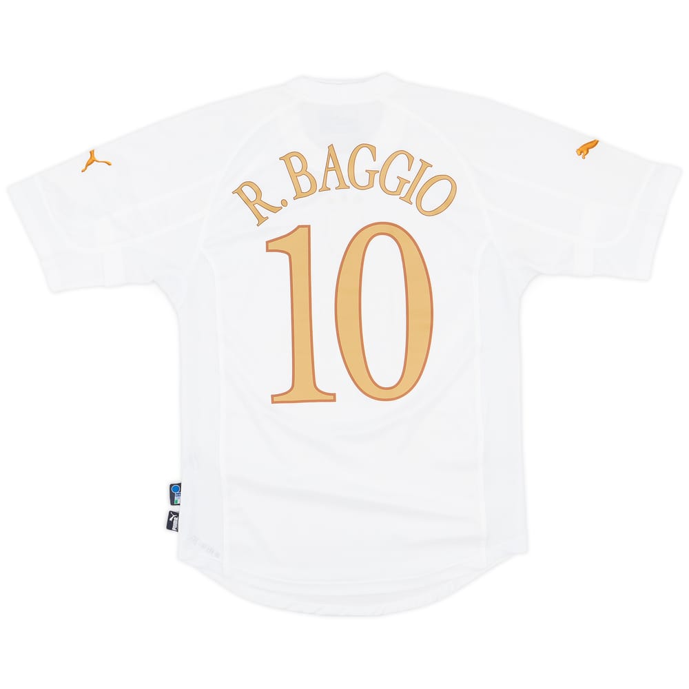 2004-06 Italy Away Shirt Baggio #10 - 8/10 - (S)