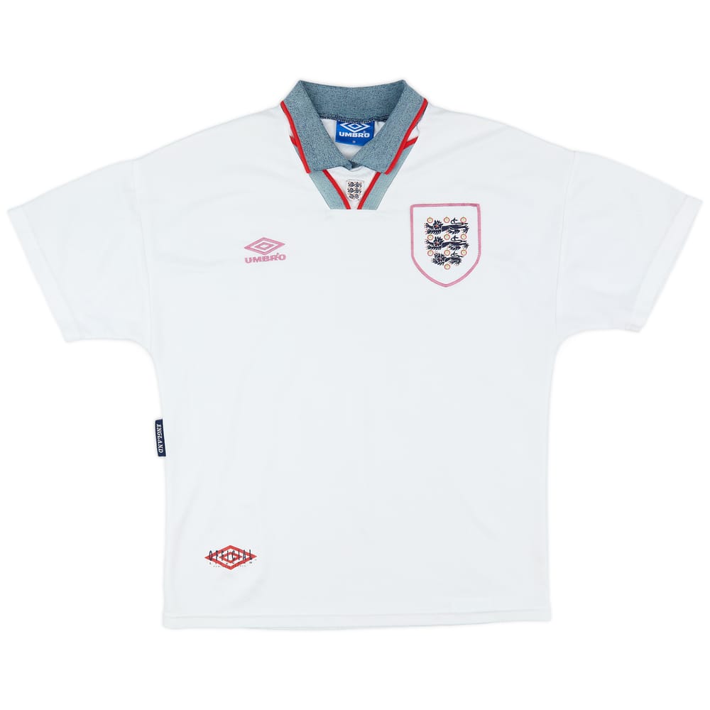 1993-95 England Home Shirt - 5/10 - (M)