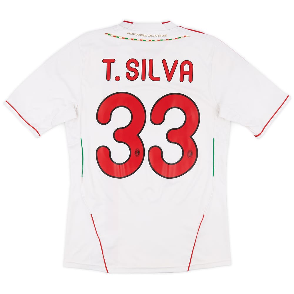 2011-12 AC Milan Away T.Silva #33 - 6/10 - (S)