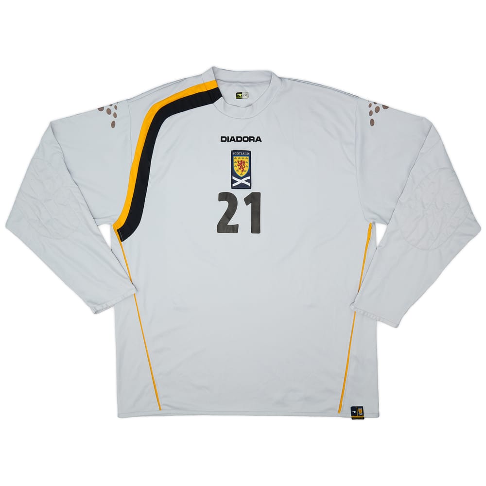 2006-07 Scotland GK Shirt #21 - 8/10 - (XXL)