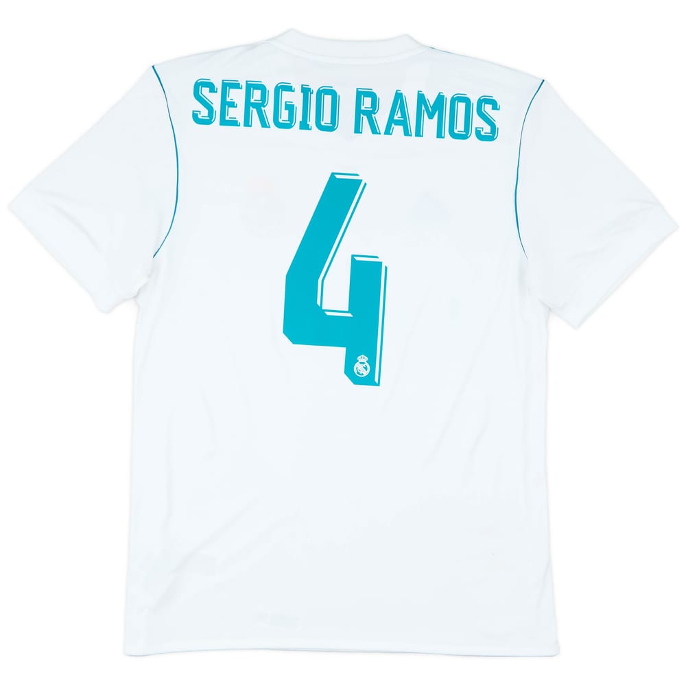 2017-18 Real Madrid Home Shirt Sergio Ramos #4 - 6/10 - (M)
