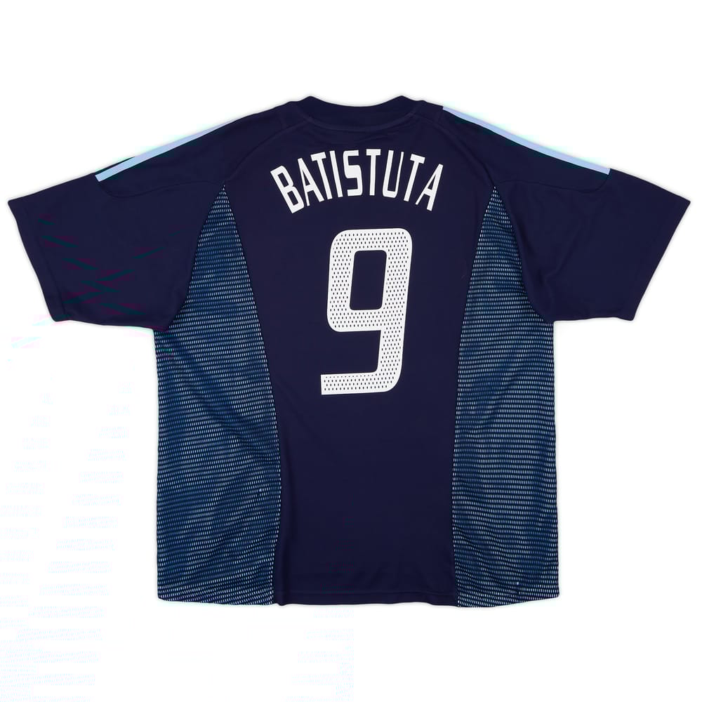 2002-04 Argentina Away Shirt Batistuta #9 - 8/10 - (XL)