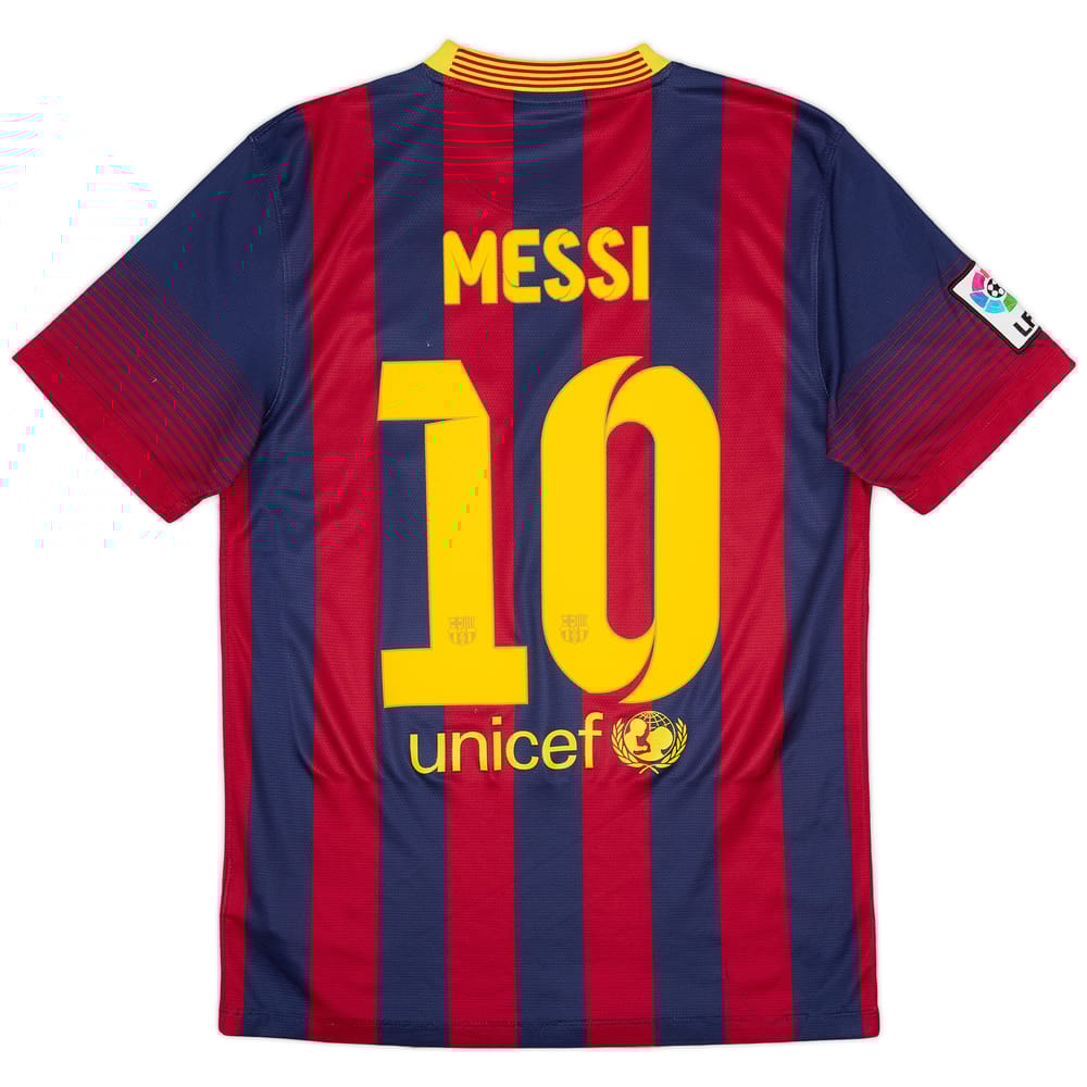 2013-14 Barcelona Home Shirt Messi #10 - 7/10 - (S)