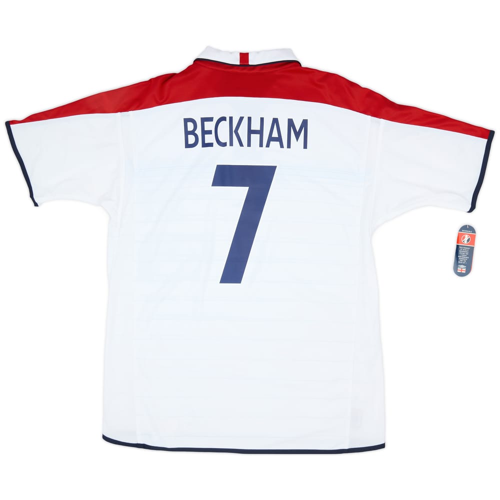 2003-05 England Home Shirt Beckham #7 (XL)
