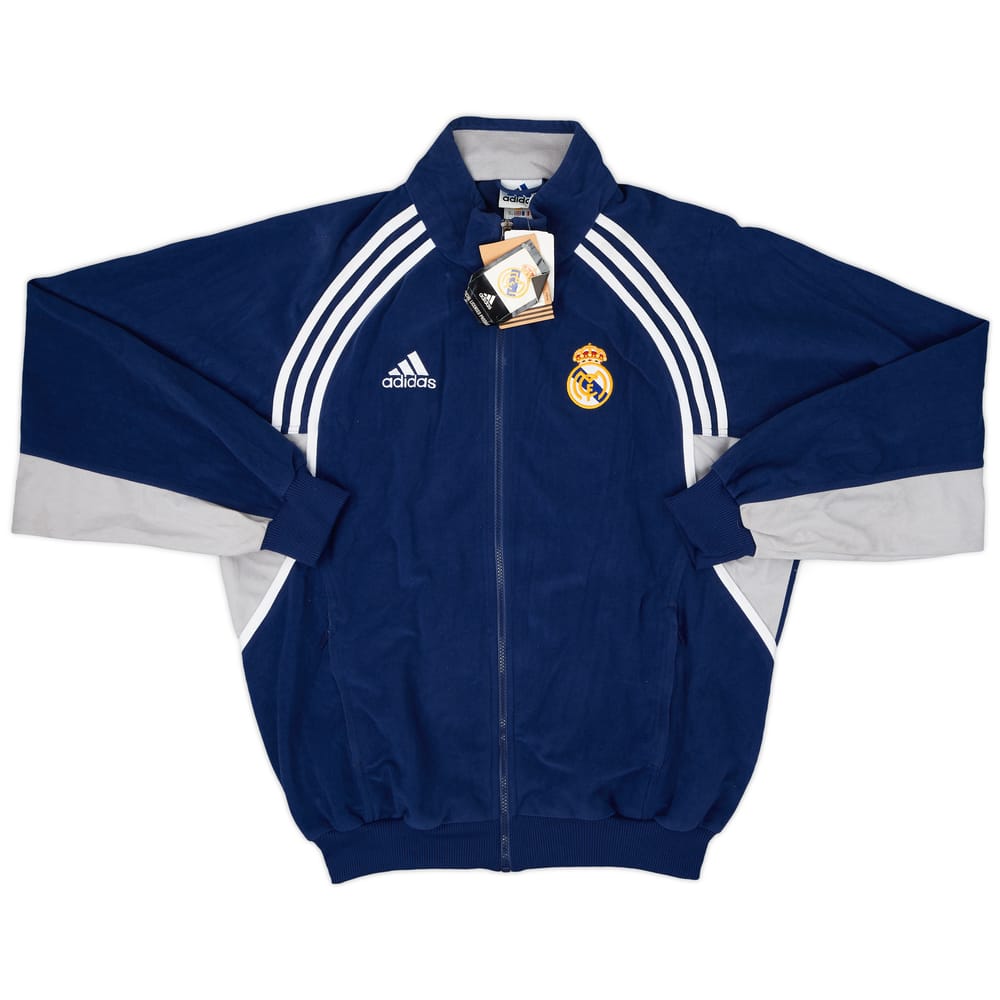 2000-01 Real Madrid adidas Fleece Track Jacket (M/L)