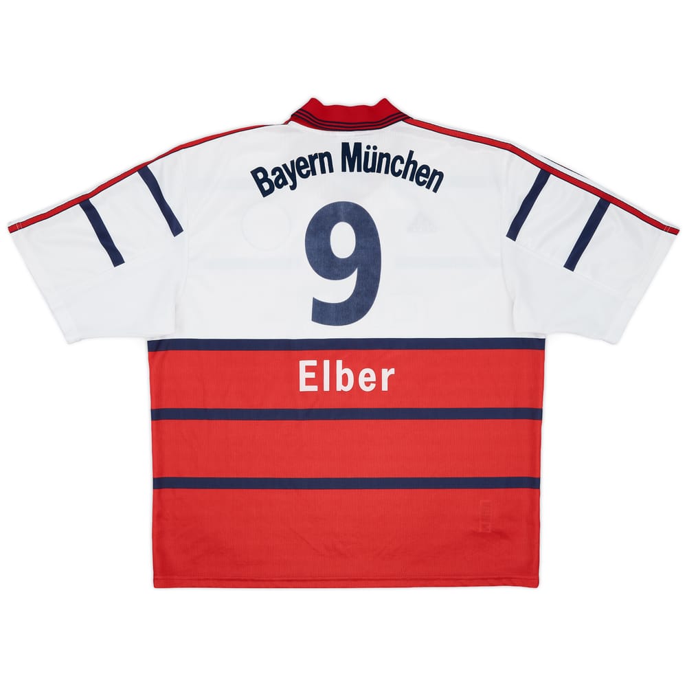 1998-00 Bayern Munich Away Shirt Elber #9 - 6/10 - (XXL)