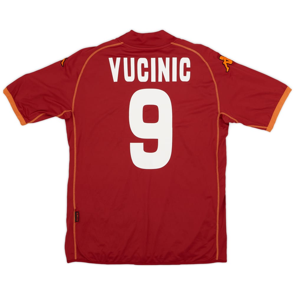 2008-09 Roma Home Shirt Vucinic #9 - 8/10 - (L)