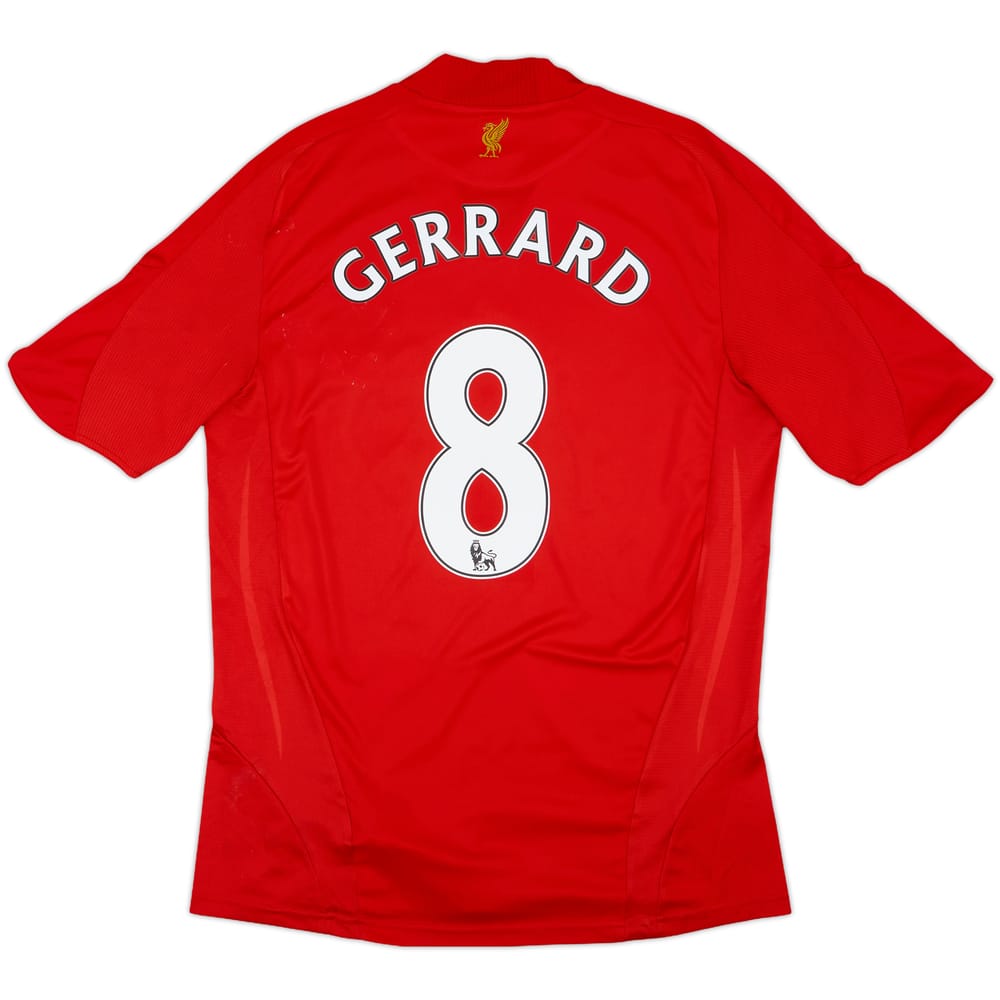 2008-10 Liverpool Home Shirt Gerrard #8 - 5/10 - (M)