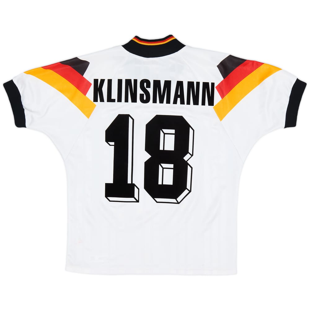 1992-94 Germany Home Shirt Klinsmann #18 - 8/10 - (M)