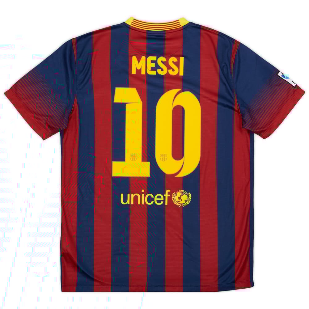 2013-14 Barcelona Home Shirt Messi #10 - 8/10 - (L)