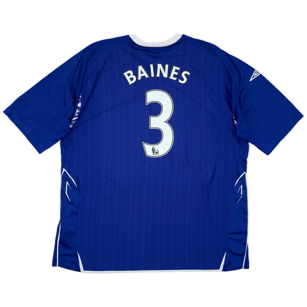 2007-08 Everton Home Shirt Baines #3 - 7/10 - (3XL)
