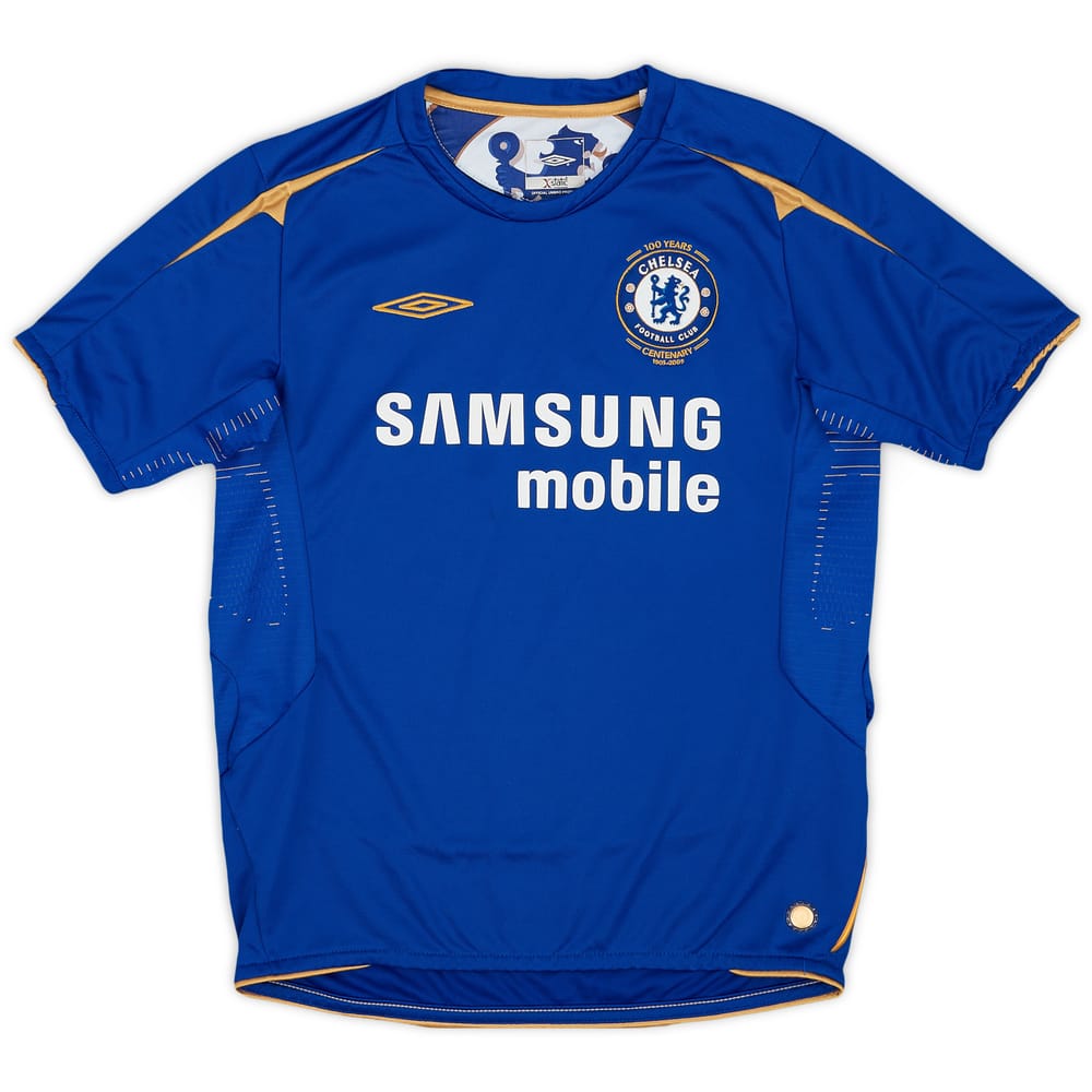 2005-06 Chelsea Centenary Home Shirt - 9/10 - (M.Boys)