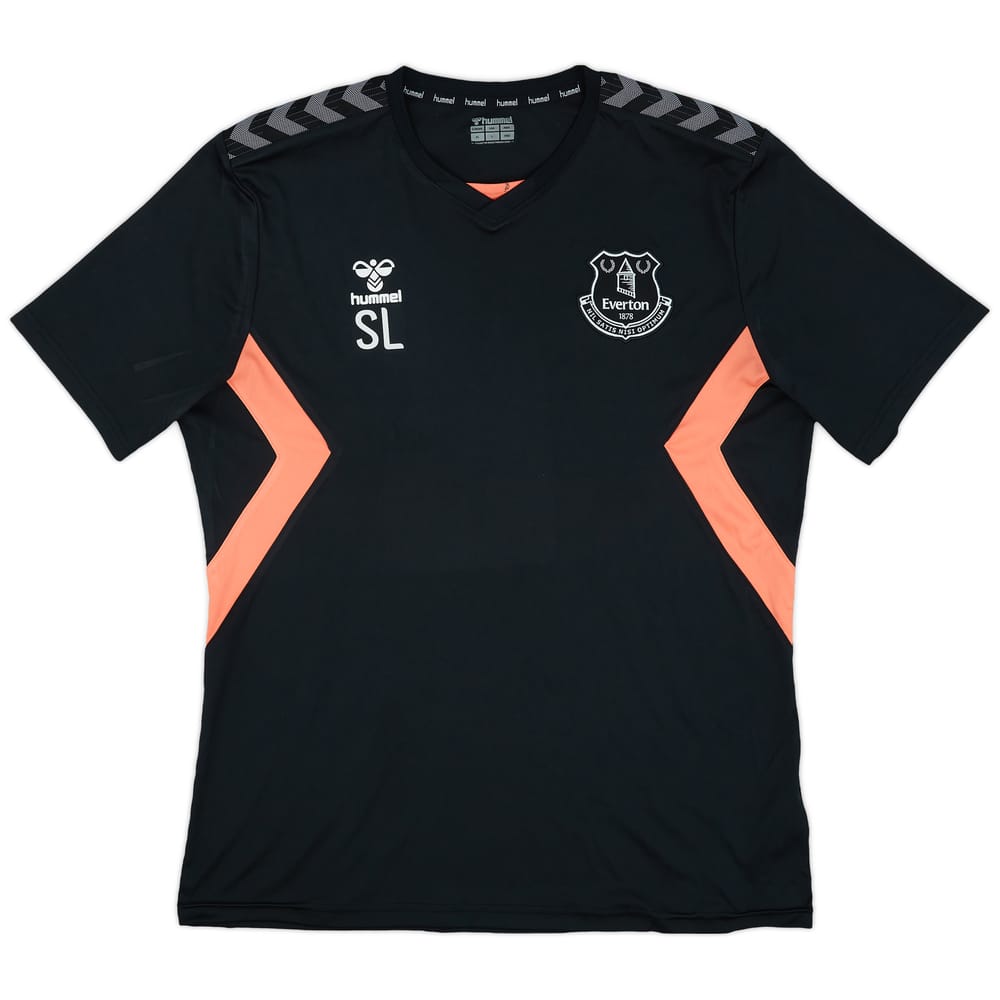 2020-21 Everton Staff Issue Hummel Training Shirt SL - 7/10 - (XL)