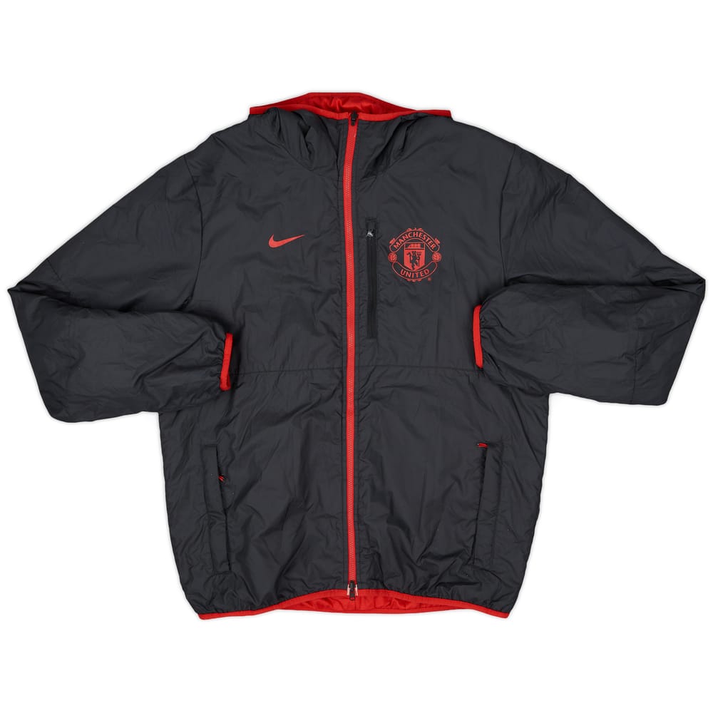 2013-14 Manchester United Nike Reversible Padded Bench Coat - 8/10 - (L)