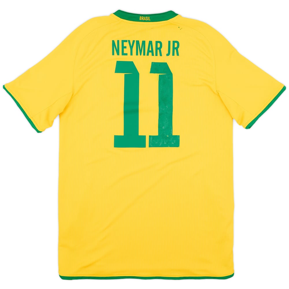 2008-10 Brazil Home Shirt Neymar JR #11 - 5/10 - (M)