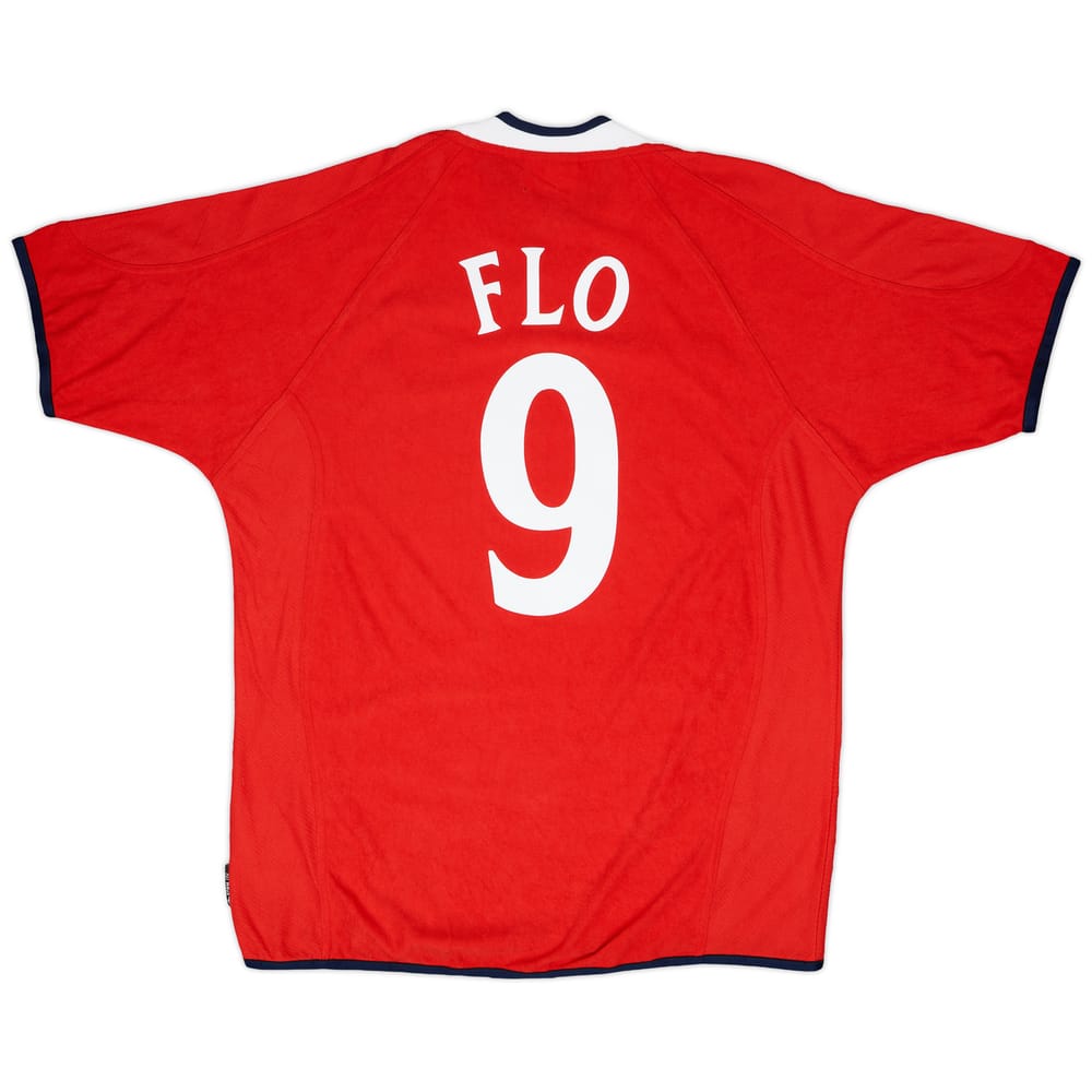2000-02 Norway Home Shirt Flo #9 - 9/10 - (L)