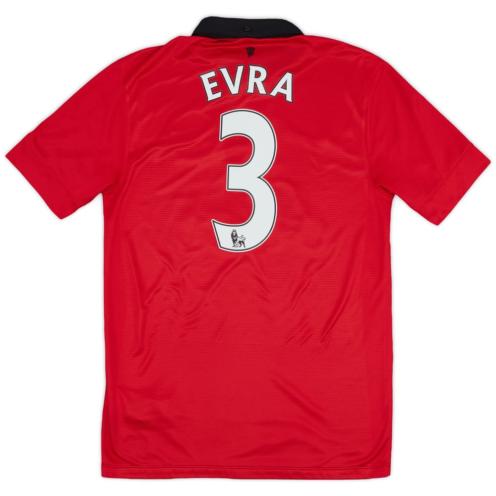 2013-14 Manchester United Home Shirt Evra #3 - 9/10 - (S)