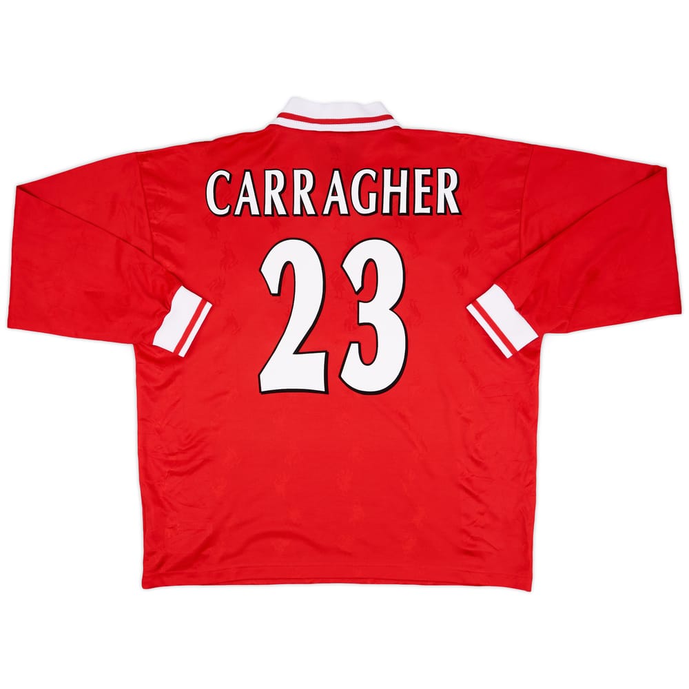 1996-98 Liverpool Home L/S Shirt Carragher #23 - 9/10 - (XL)