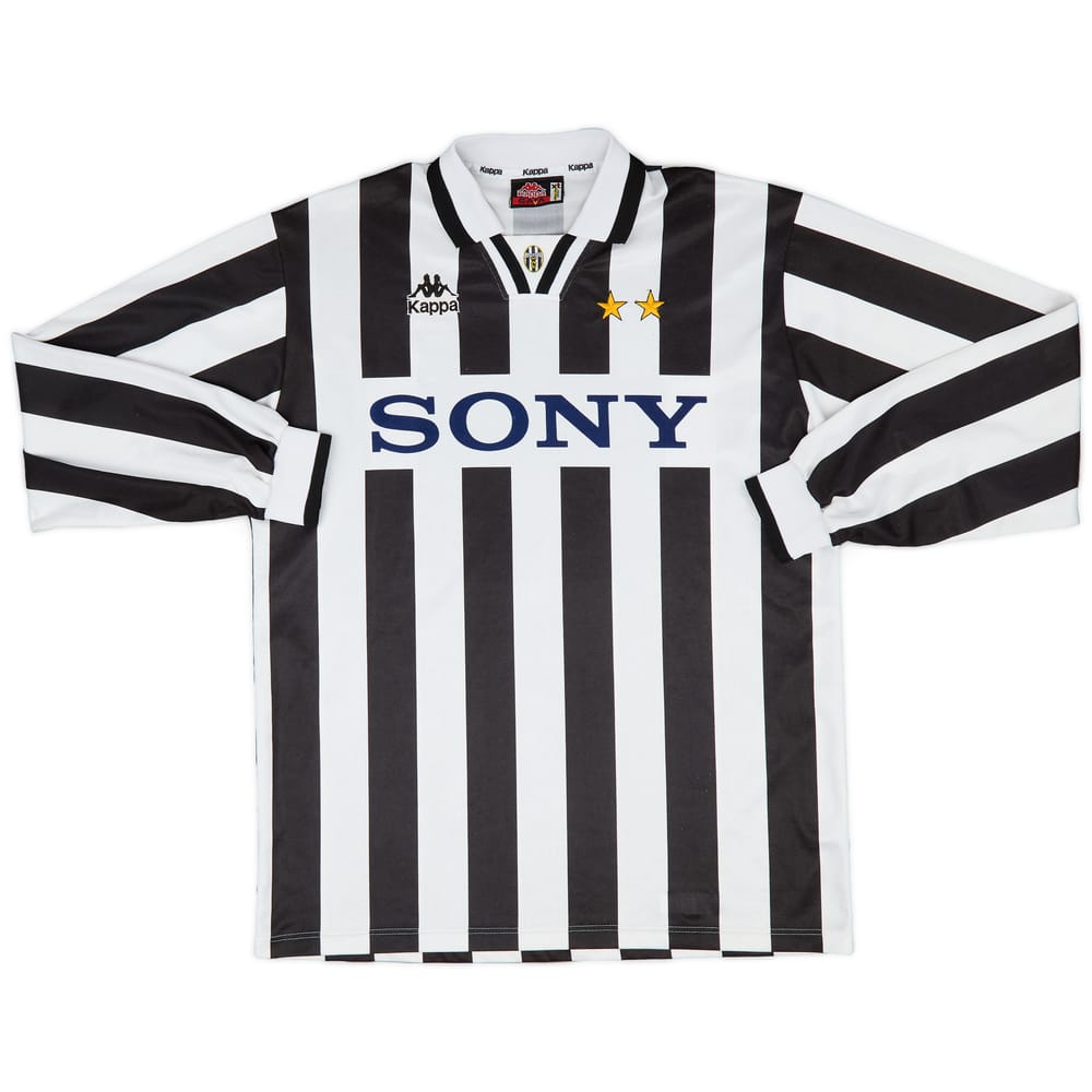 1995-97 Juventus Home L/S Shirt - 8/10 - (XL)