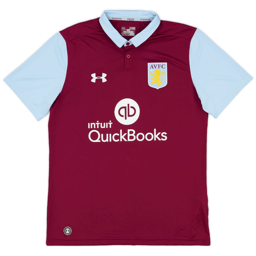 2016-17 Aston Villa Home Shirt - 7/10 - (XL)