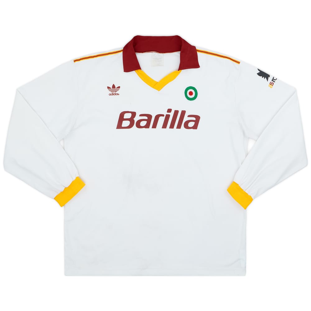 1991-92 Roma Away L/S Shirt - 8/10 - (XL)