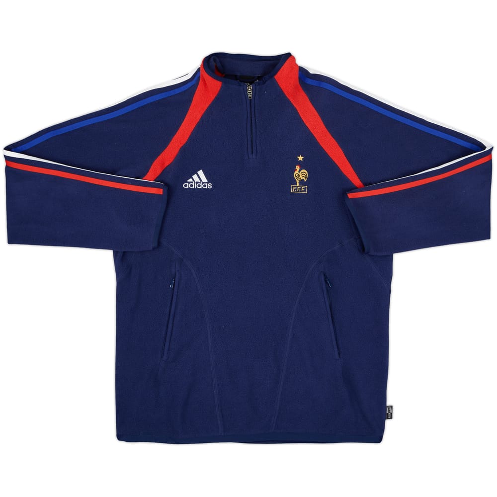 2003-04 France adidas 1/4 Zip Fleece Top - 8/10 - (M/L)