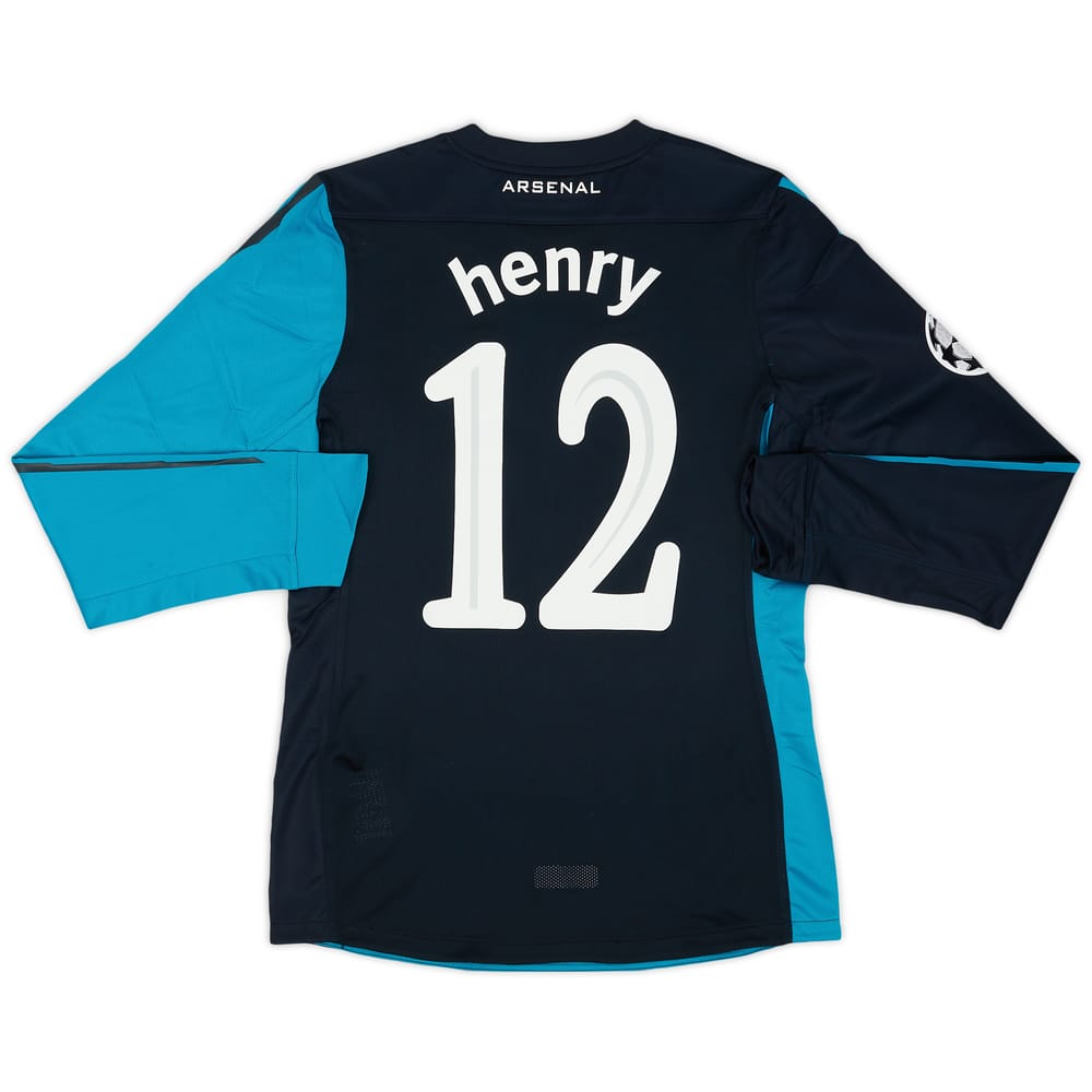 2011-12 Arsenal Player Issue Away L/S Shirt Henry #12 (M)