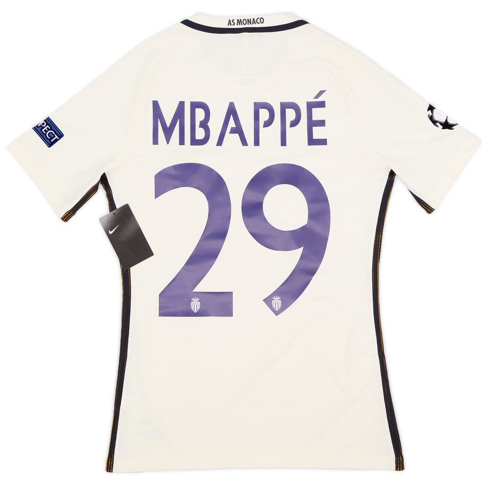 2016-17 Monaco Player Issue Away Shirt Mbappe #29 (M)