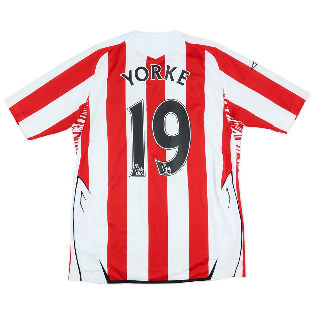 2008-09 Sunderland Home Shirt Yorke #19 - 7/10 - (M)