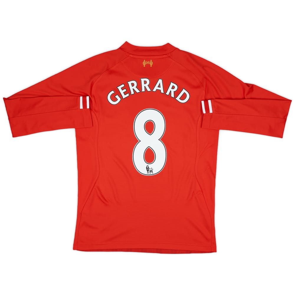 2013-14 Liverpool Home L/S Shirt Gerrard #8 - 8/10 - (S)