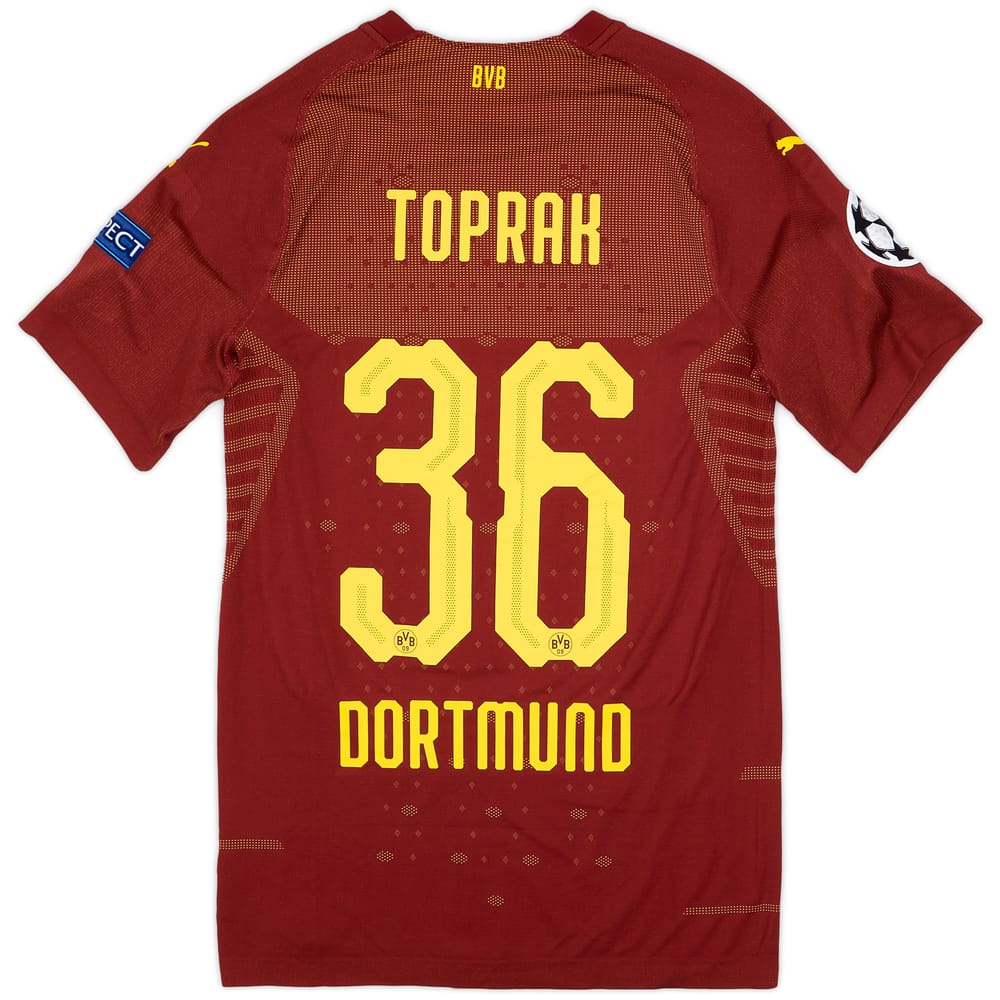 2018-19 Borussia Dortmund Player Issue Champions League Third Shirt Toprak #36