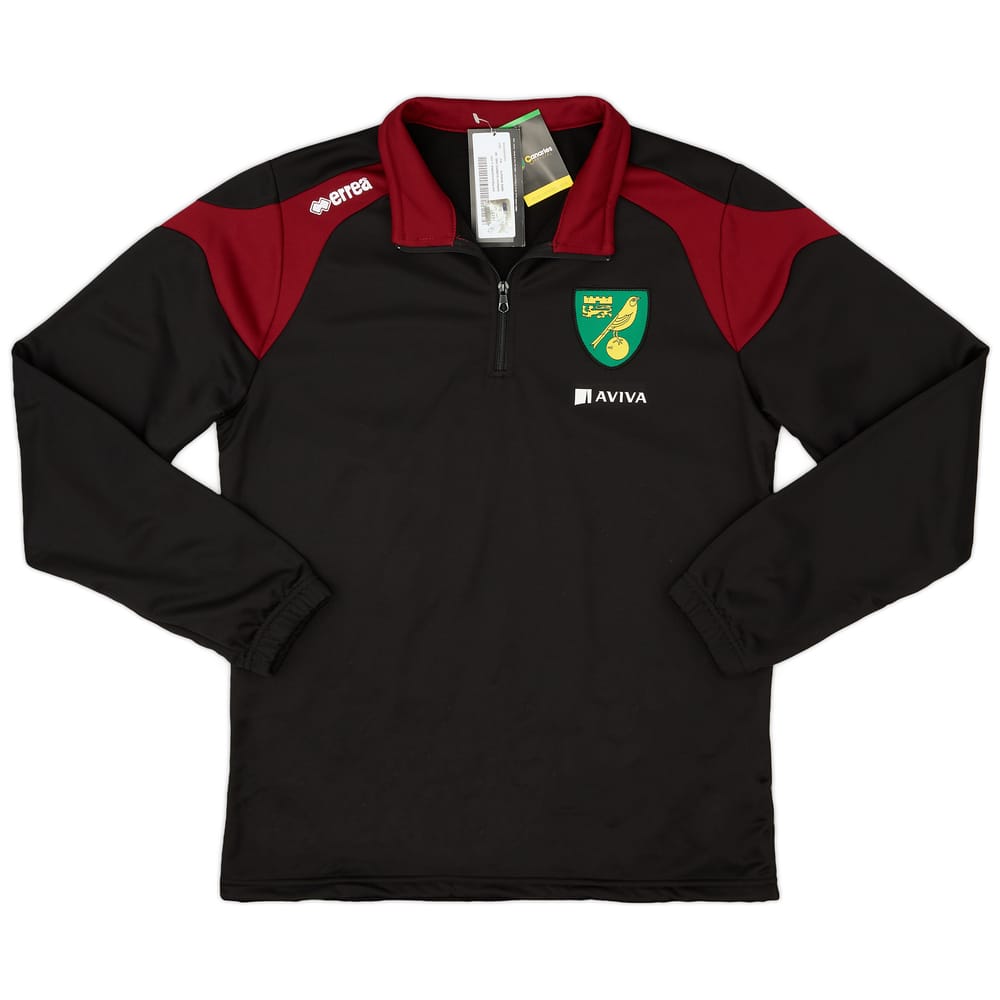 2015-16 Norwich Errea 1/4 Zip Training Top