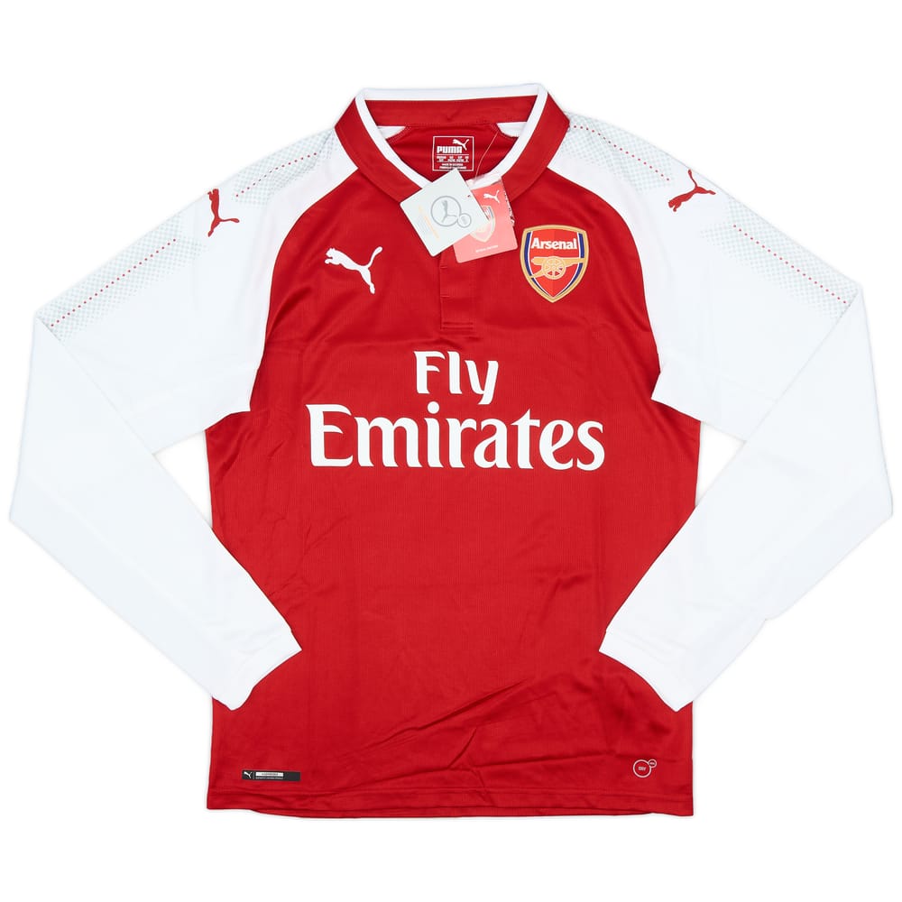 2017-18 Arsenal Home L/S Shirt (S)