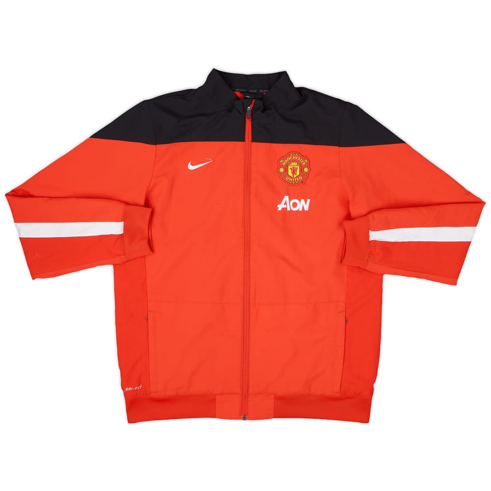 2013-14 Manchester United Nike Track Jacket - 8/10 - (XL.Boys)