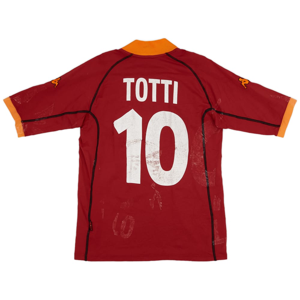 2001-02 Roma Home Shirt Totti #19 - 4/10 - (XL)