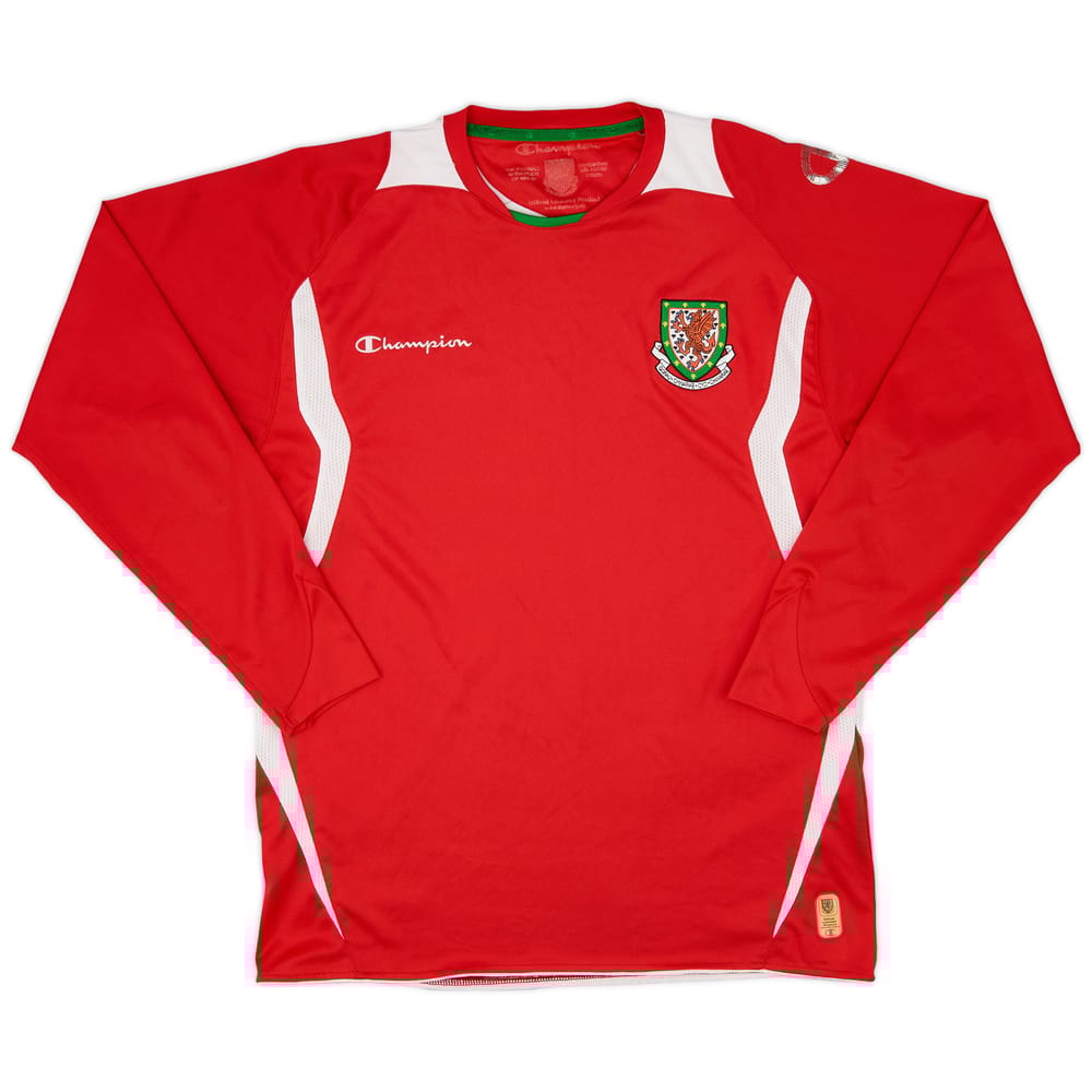 2008-10 Wales Home L/S Shirt - 6/10 - (M)