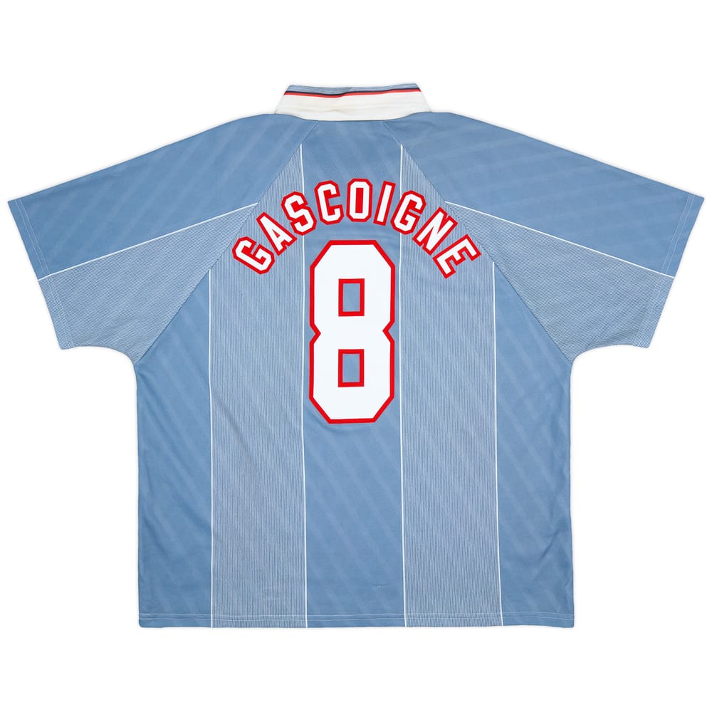 1996-97 England Away Shirt Gascoigne #8 - 9/10 - (XXL)