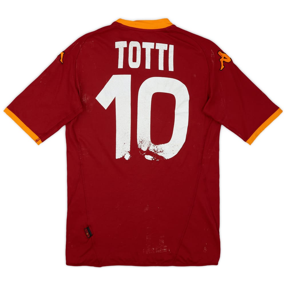 2007-08 Roma Home Shirt Totti #10 - 4/10 - (M)