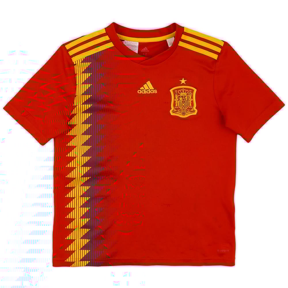 2018-19 Spain Home Shirt - 8/10 - (M.Boys)