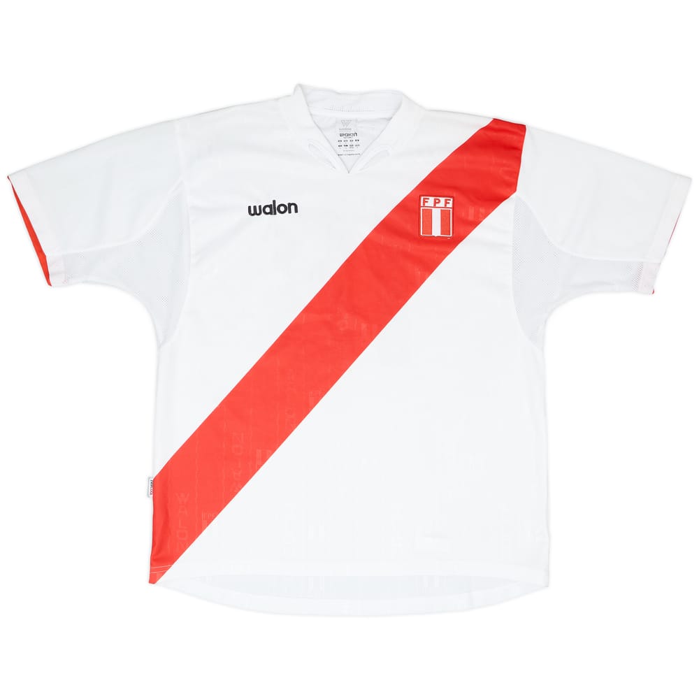 2004-06 Peru Home Shirt #18 - 8/10 - (L)
