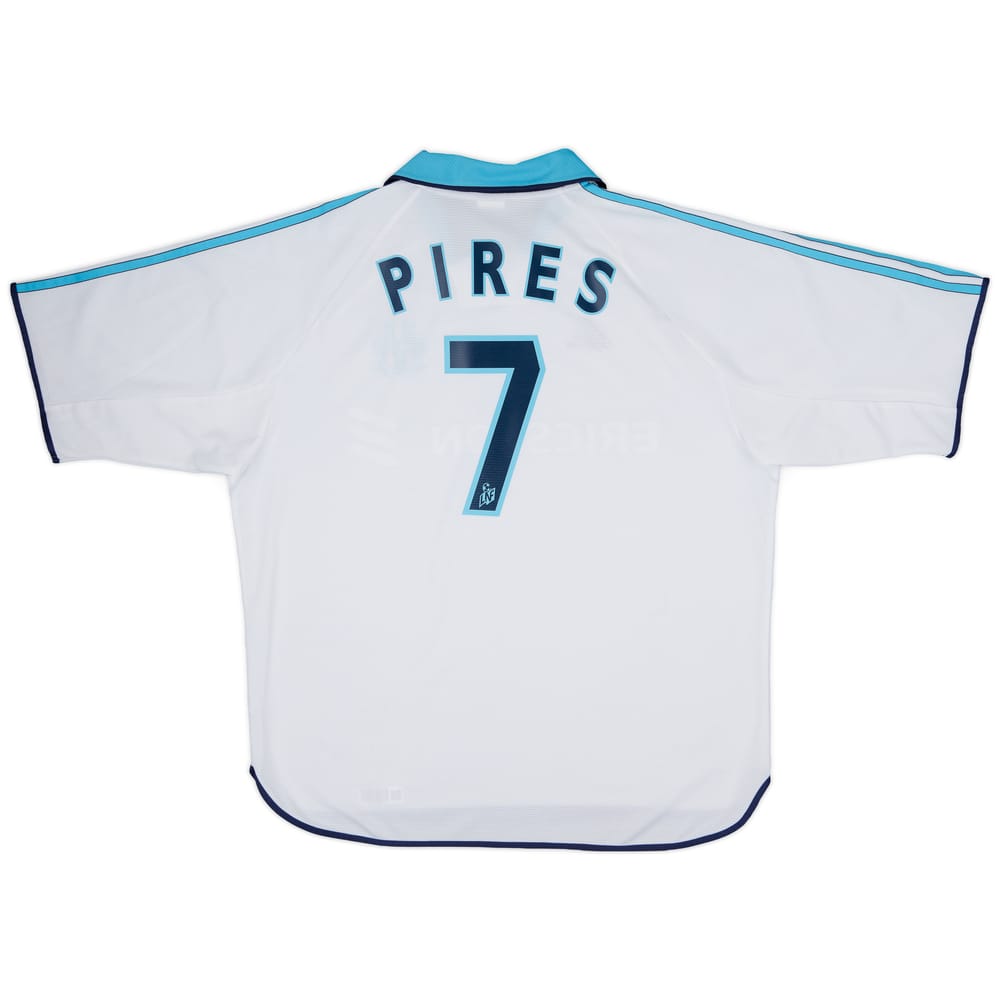 1999-00 Olympique Marseille Home Shirt Pires #7 - 9/10 - (XL)